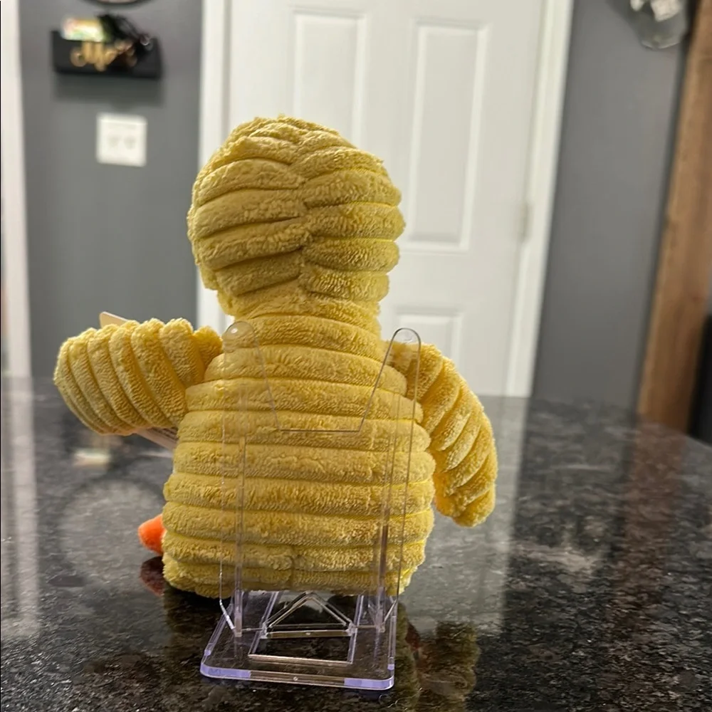 Prime Pets Plush Duck Squeaky Dog Toy Yellow & Orange NWT 7” x 8” Duck Duckling